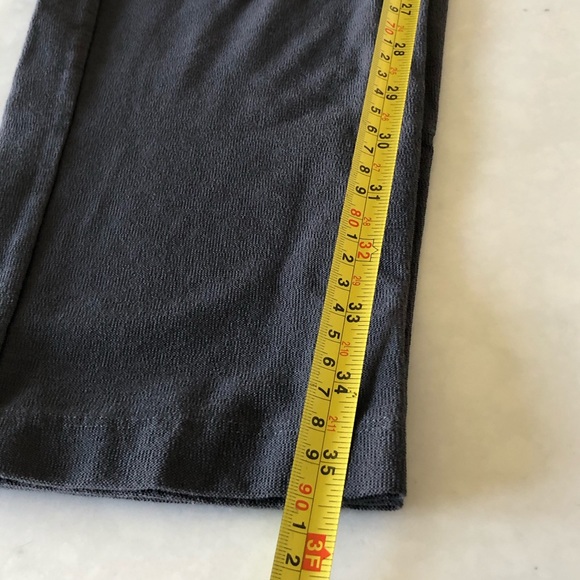 Eileen Fisher Gray Knit Elastic Waist Pants | S - Picture 6 of 7